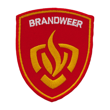 Spin Grootte repetitie Embleem met brandweer-logo | Smit & van Rijsbergen