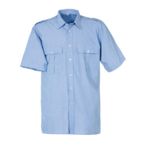 Uniformshirt-bleu-korte mouw