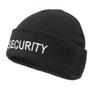 muts-wol-zwart-geborduurd-security