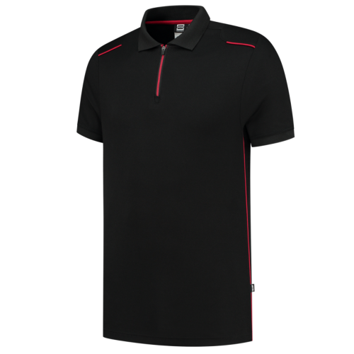 Poloshirt-Accent-Black-Red-Tricorp-202703