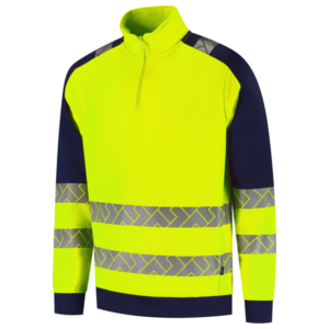 Zip sweater high vis redefined industrieel wasbaar 306106