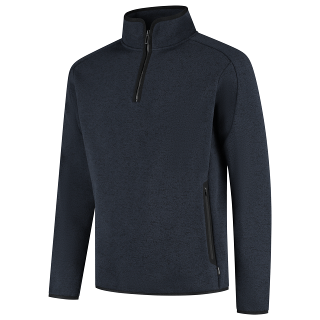 Knitted fleecejack 1/4 zip redefined 306117