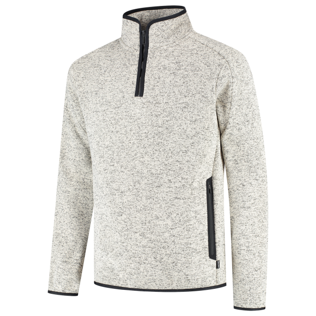 Knitted fleecejack 1/4 zip redefined 306117 - Afbeelding 3