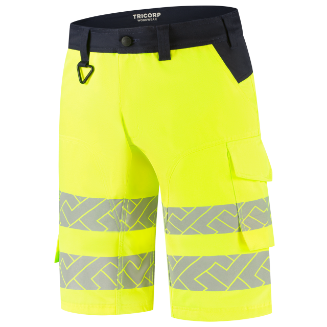 Werkbroek functional stretch high vis redefined kort 506124